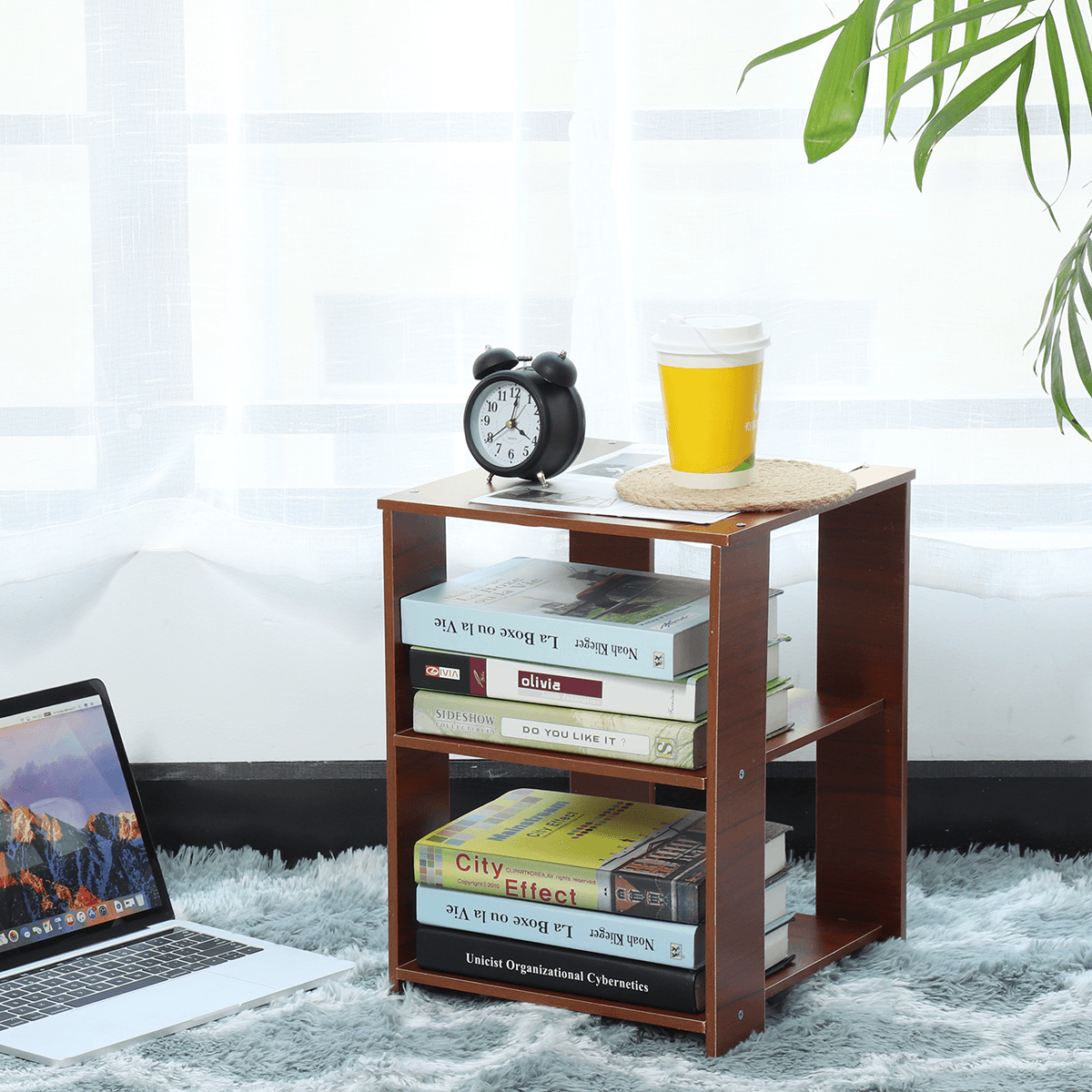 Bedside Table Cabinet Small Side End Table for Home Office