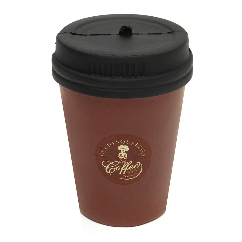 Süße Squishy langsam steigende Jumb braune Kaffeetasse Kind Erwachsene Spielzeug Heimdekoration