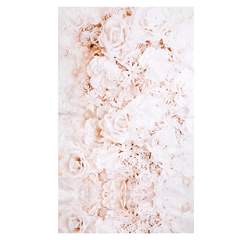 3X5Ft 4X5Ft Wall White Rose Flower Vinyl Photography Background Backdrop Photo Studio Prop