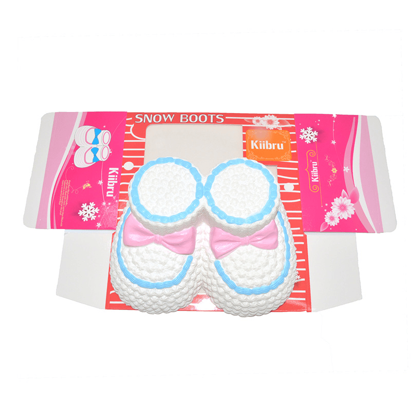 Kiibru Squishy Jumbo Christmas Snow Boots 16Cm Licensed Slow Rising Original Packaging Collection Gift Toy