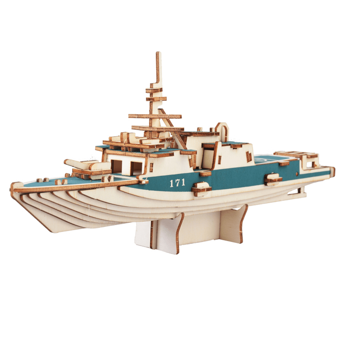 3D Woodcraft Montage Battleship Series Kit Puzzle Spielzeug Dekoration Modell für Kinder Geschenk