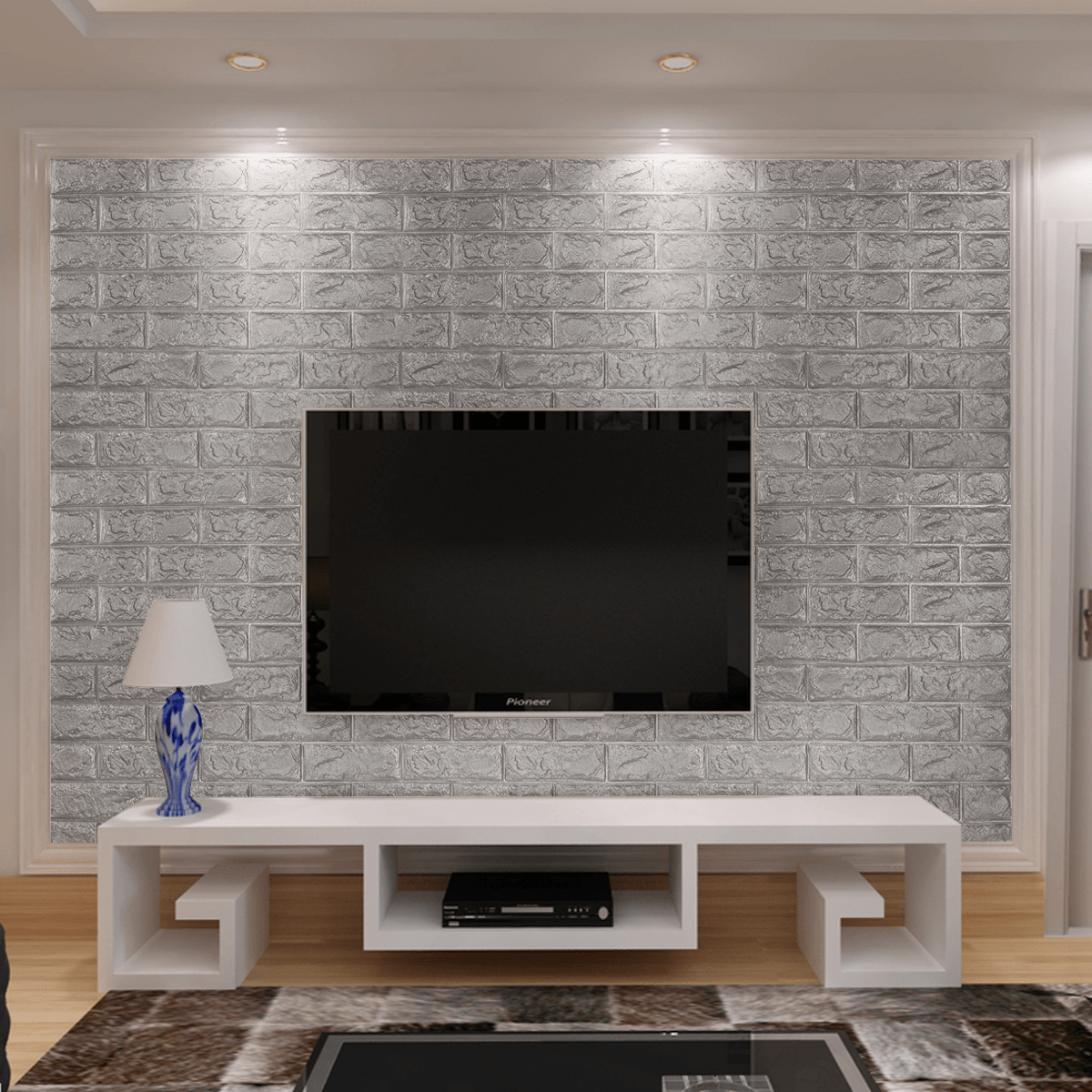 3D Brick Pattern Wallpaper Bedroom Living Room Modern Wall Sticker TV Background Decor