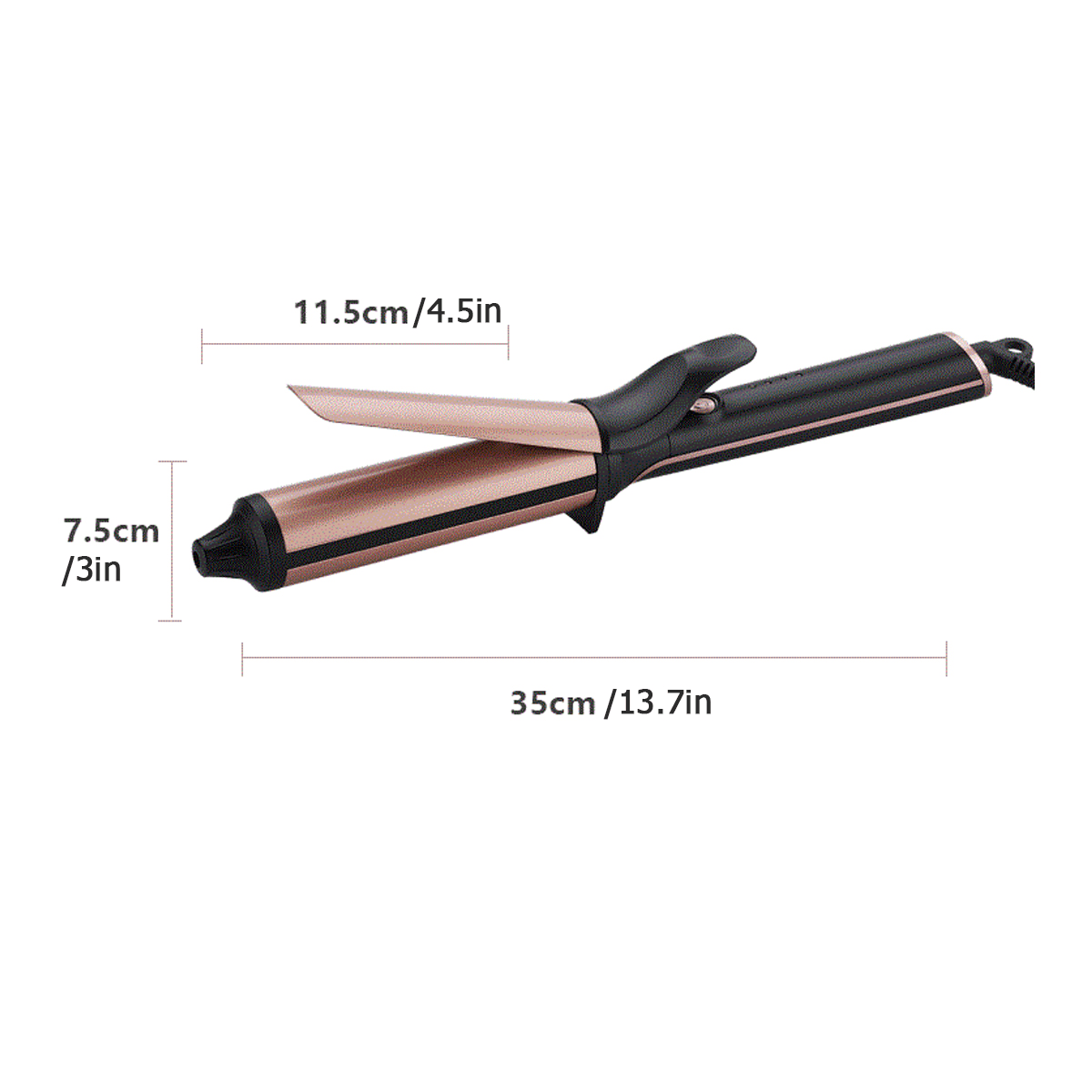 110-240V Does Not Hurt the Hair Big Wave Volume Thermostat Electric Curling Iron