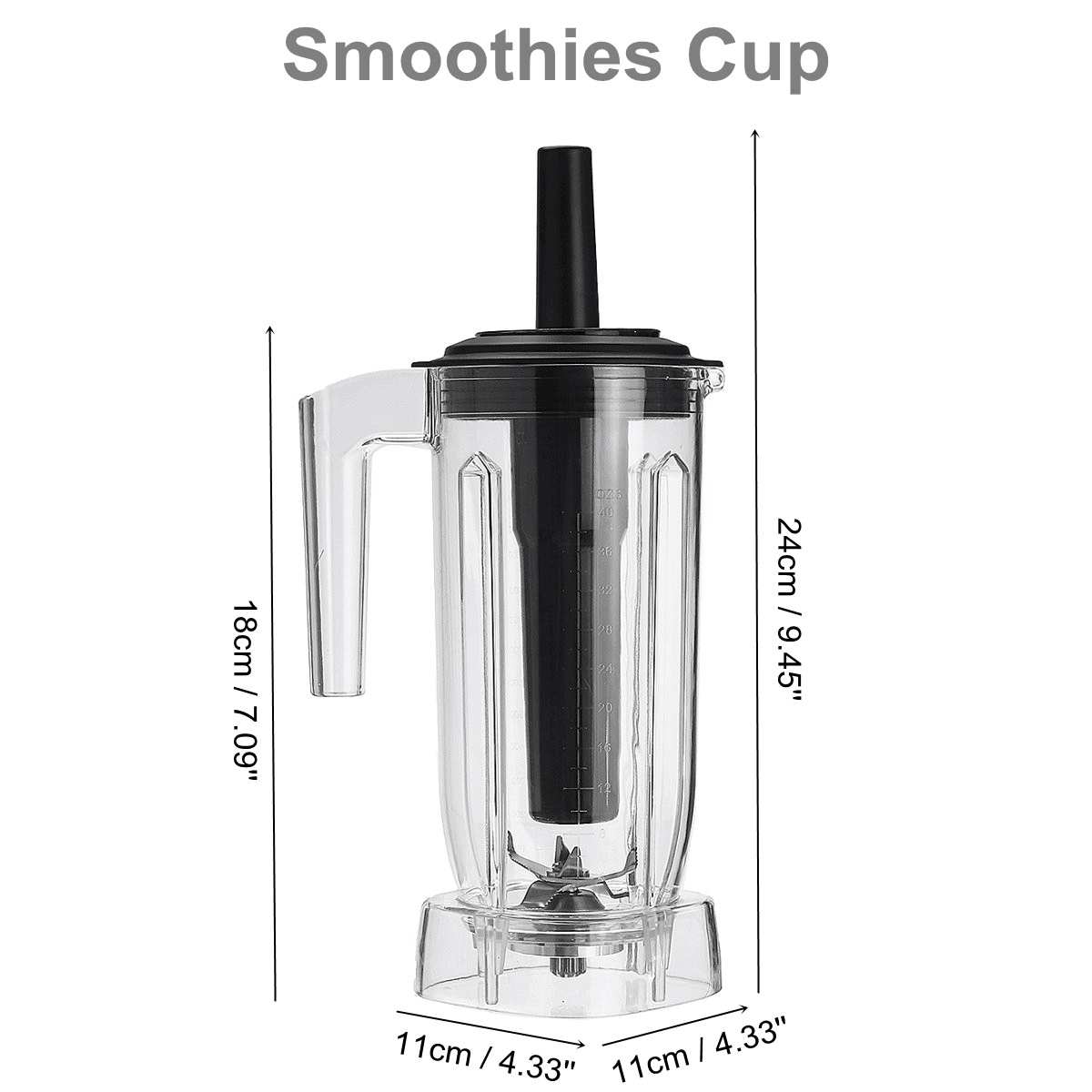 Smoothies comerciales de la espuma de la crema del té del envase del recambio 1.5L de la taza de la licuadora