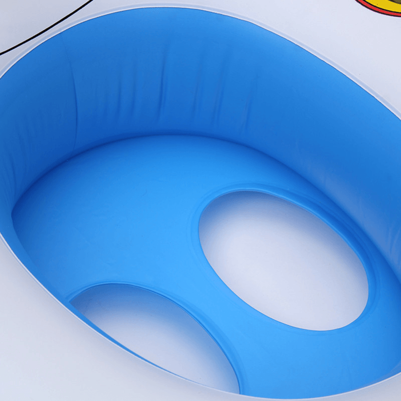 69*65Cm Cartoon Children'S Swimming Ring Environmentally Friendly Pvc Thickened Inflatable Swimming Ring Steering Wheel Horn Swimming Boat