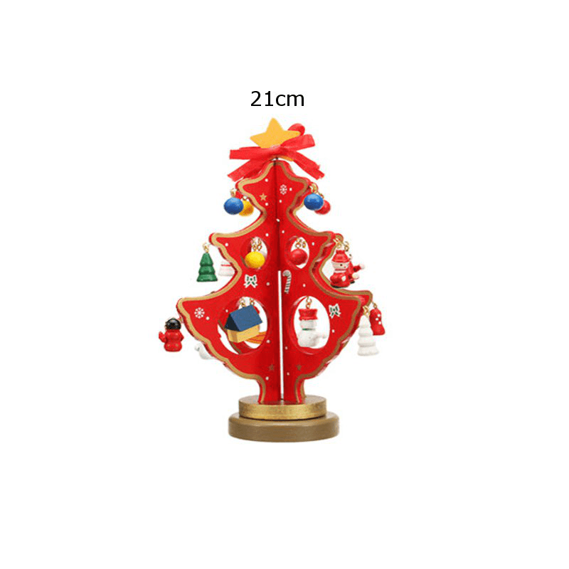 3D Wooden Christmas Tree Table Decoration Hanging Ornament