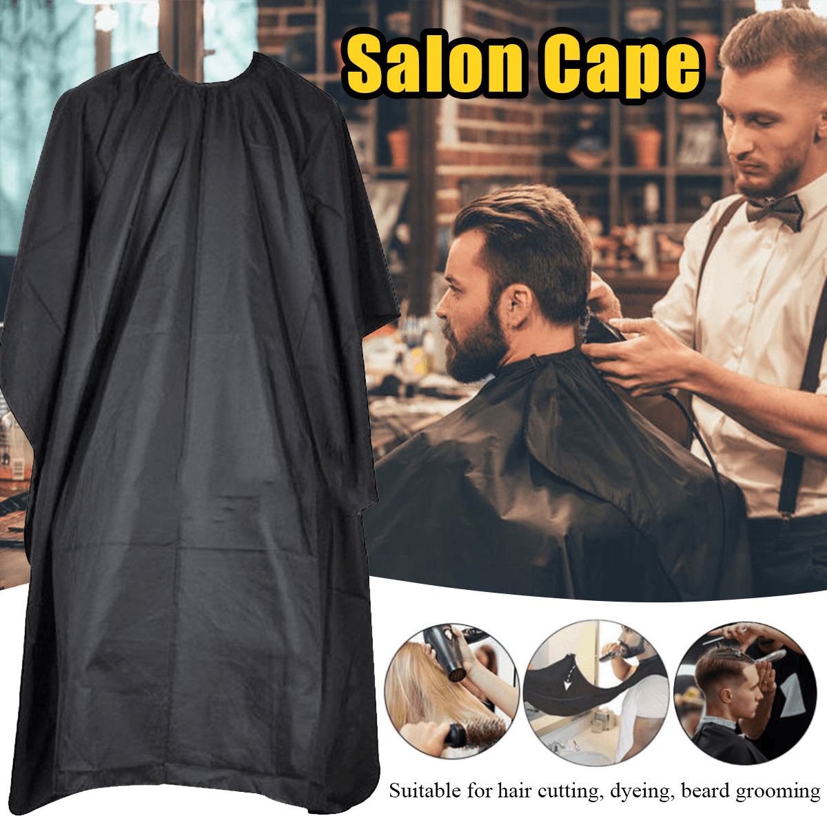 Erwachsener Salon-Haar-Friseur-Ausschnitt-Umhang-Friseur-Kleid-Stoff-Abdeckung