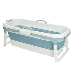 59 Inch Large Thickened Folding Bathtub Temperature Sensing Bath Barrel Adult Basin Kid Steaming Tub