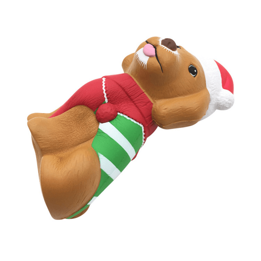 Squishyfun Christmas Puppy Squishy 13*8.5*6.5CM Licensed Slow Rising with Packaging Collection Gift