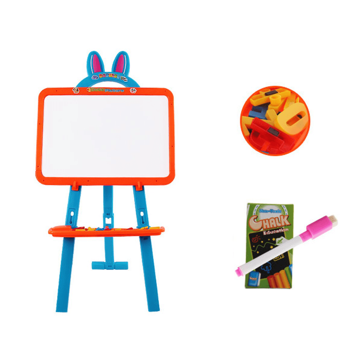 3 in 1 Magnetic Writing Drawing Board Double Side Learning Easel Educational Toys for Kids