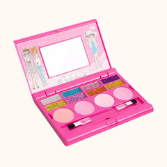 Princess Makeup Set for Kids Cosmetic Girls Kit Miniature Eyeshadow Lip Gloss Blushes Beauty Decoration Toys