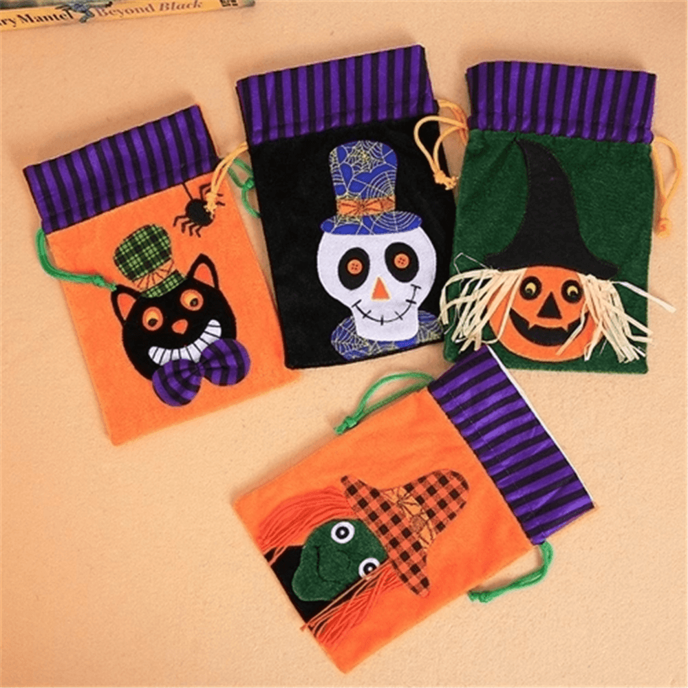 Halloween Kinder Pralinenverpackungsbeutel Samt Geschenkbeutel