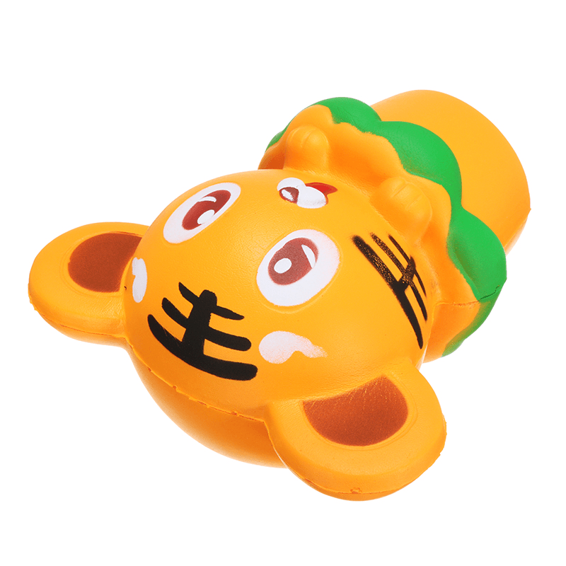 Squishy Tiger 13Cm Soft Slow Rising 10S Collection Gift Decor Squeeze Stress Reliever Toy