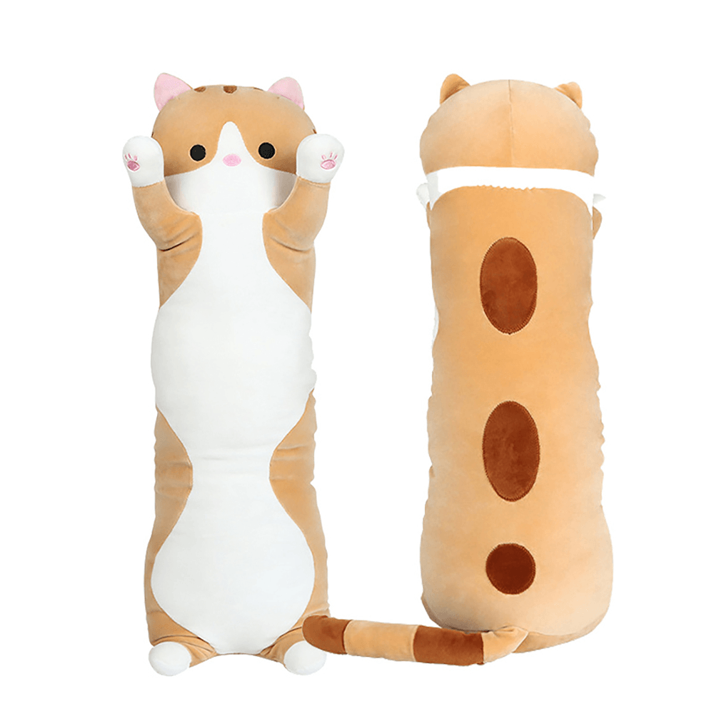 110/130Cm Cute Plush Cat Doll Soft Stuffed Pillow Doll Toy for Kids