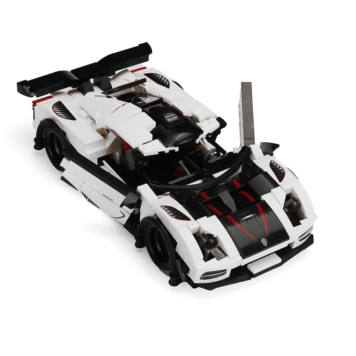 728PCS DIY Montage Super Racing Auto Bausteine ​​Sport Racer Pull Back Fahrzeug Supercar Kinder Geschwindigkeit Ziegel Spielzeug für Kinder Geschenke