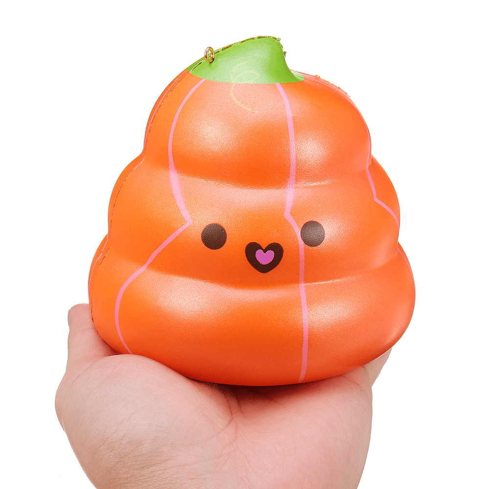 Puni Maru 14Cm Squishy Pumpkin Poop Super Slow Rising Toy Tag Gift