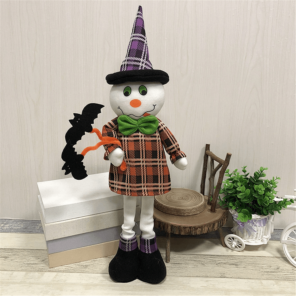 Stretchable Stuffed Plush Toy Halloween Party Cute Pumpkin Witch Decoration Toys