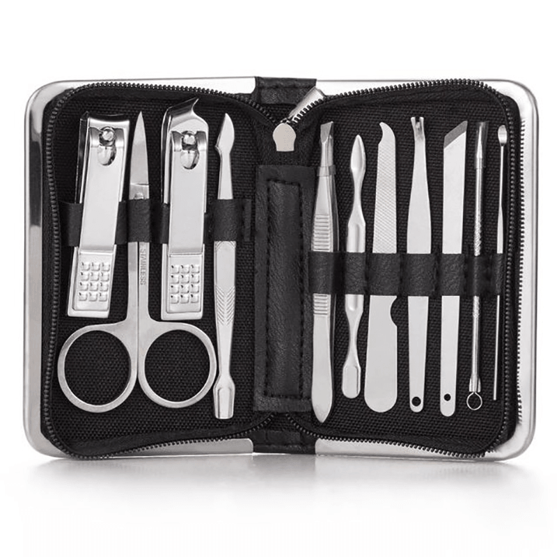 11/26 Pcs Nail Clipper Manicure Set Stainless Steel Nail Cutter Scissor Cuticle Nipper Nail Tools Set