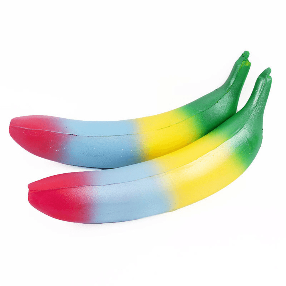 Sanqi Elan Rainbow Banana Squishy 18*4CM Soft Slow Rising with Packaging Collection Gift Toy