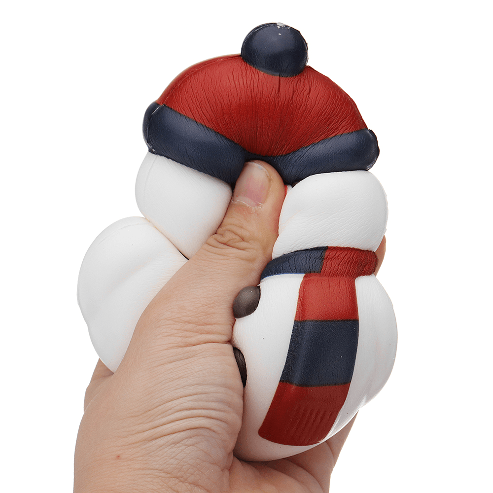 Cooland Weihnachts-Schneemann-Squishy, ​​14,4 x 9,2 x 8,1 cm, weich, langsam aufsteigend, mit Verpackung, Sammlung, Geschenkspielzeug