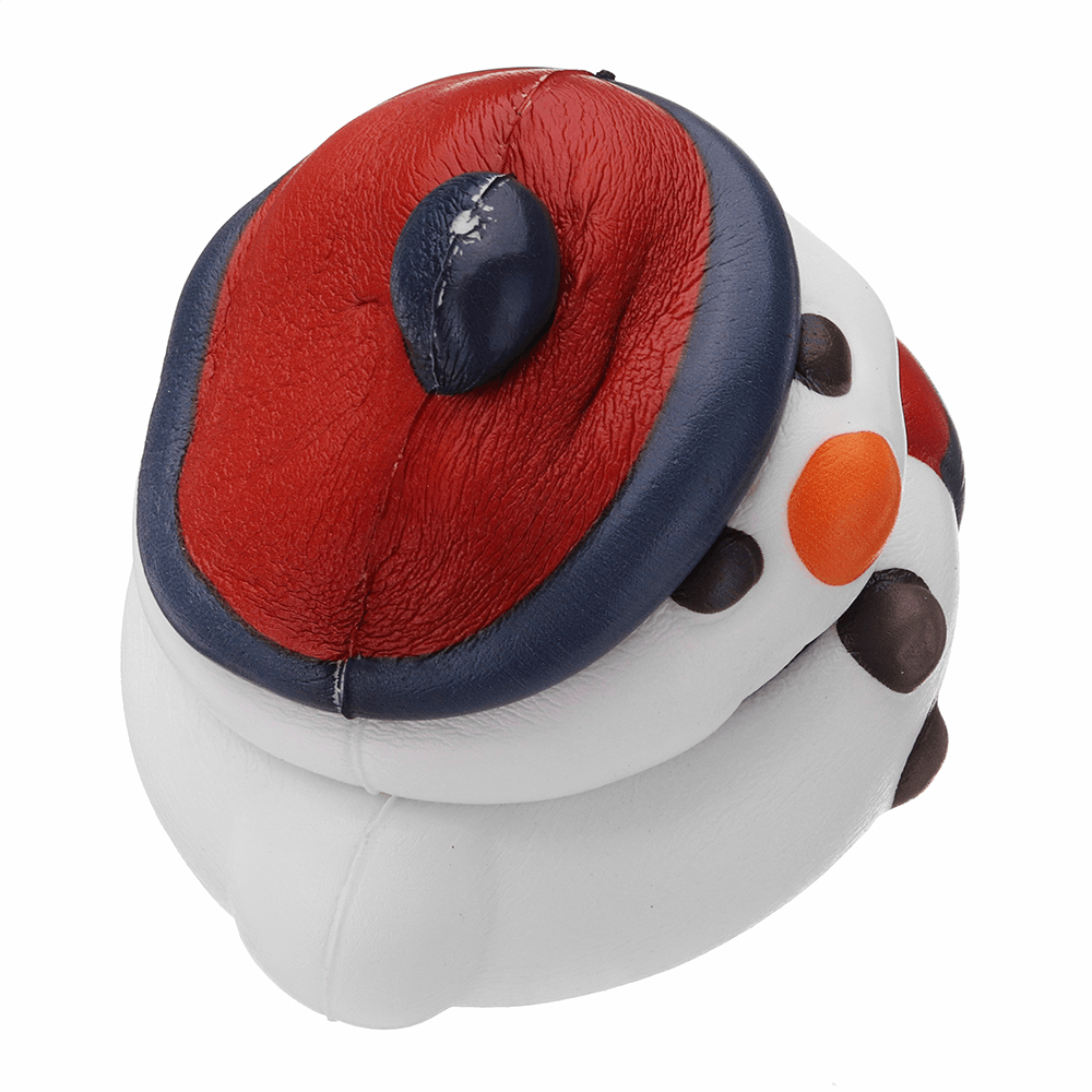 Cooland Weihnachts-Schneemann-Squishy, ​​14,4 x 9,2 x 8,1 cm, weich, langsam aufsteigend, mit Verpackung, Sammlung, Geschenkspielzeug