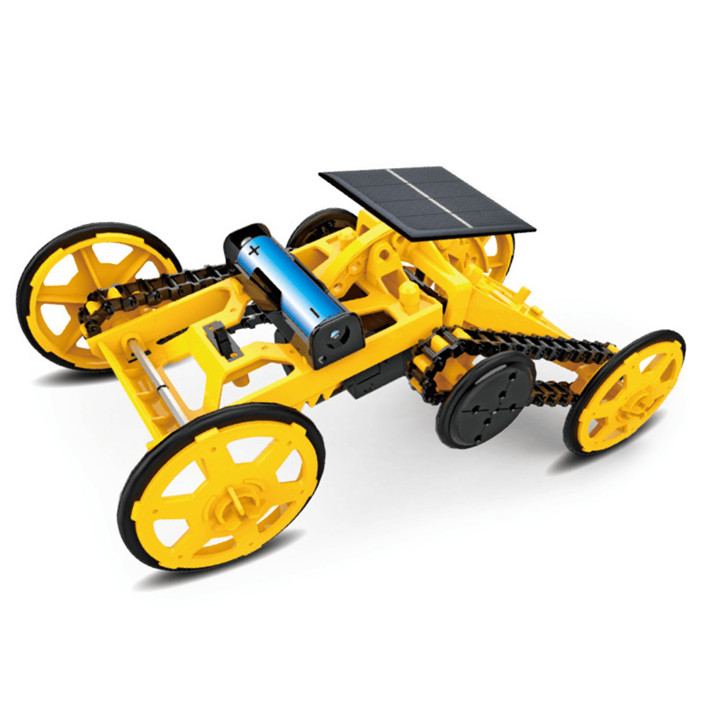 DIY Solar Assembled Electric Building Block Car STEM Science and Education Children'S Educational Electric Model Toy