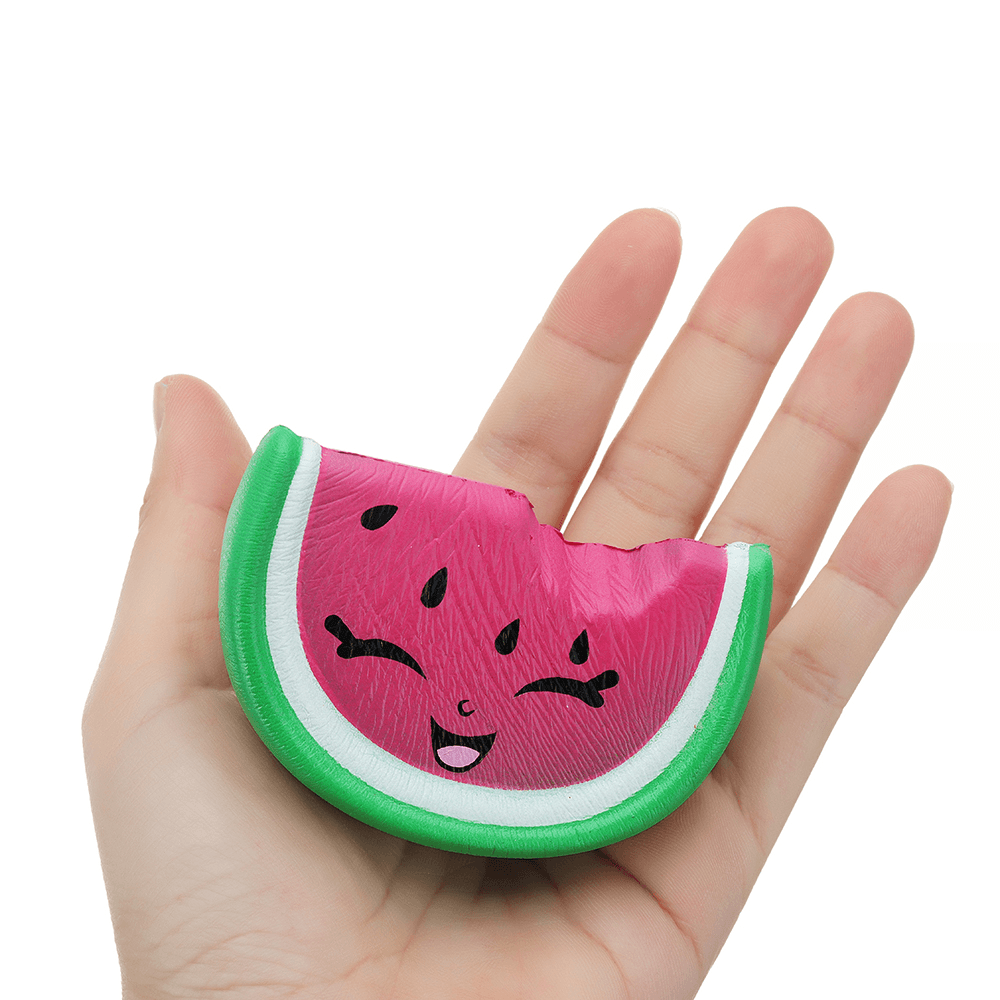 Meistoyland Squishy Mini Pink Smile Watermelon Fruit Squishy Slow Rising Toy Soft Mini Cute Toy