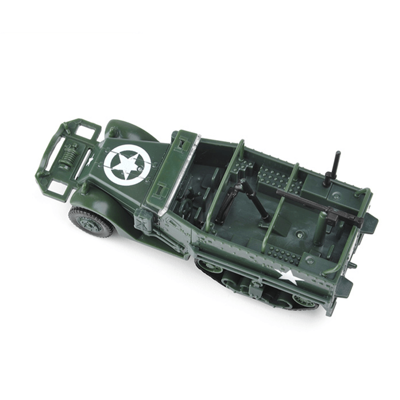 1:72 M3 DIY Assembly 4D Half Track Armored Diecast Vehicle Model for Kids Gift