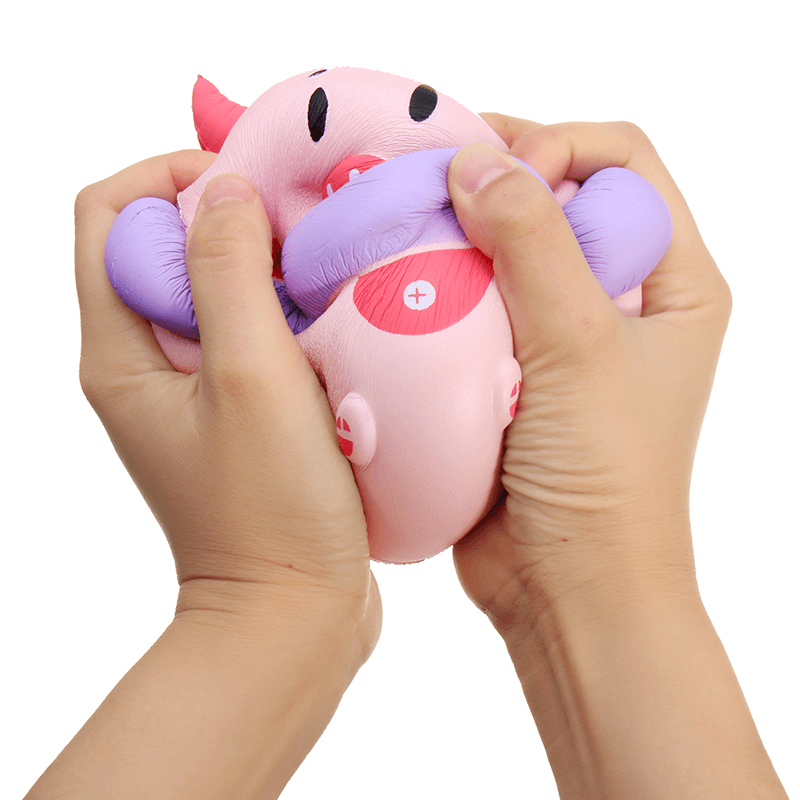 Yunxin Squishy Jumbo Piggy 16Cm Pig Wearing Lift Buoy Slow Rising Cute Collection Gift Decor Toy