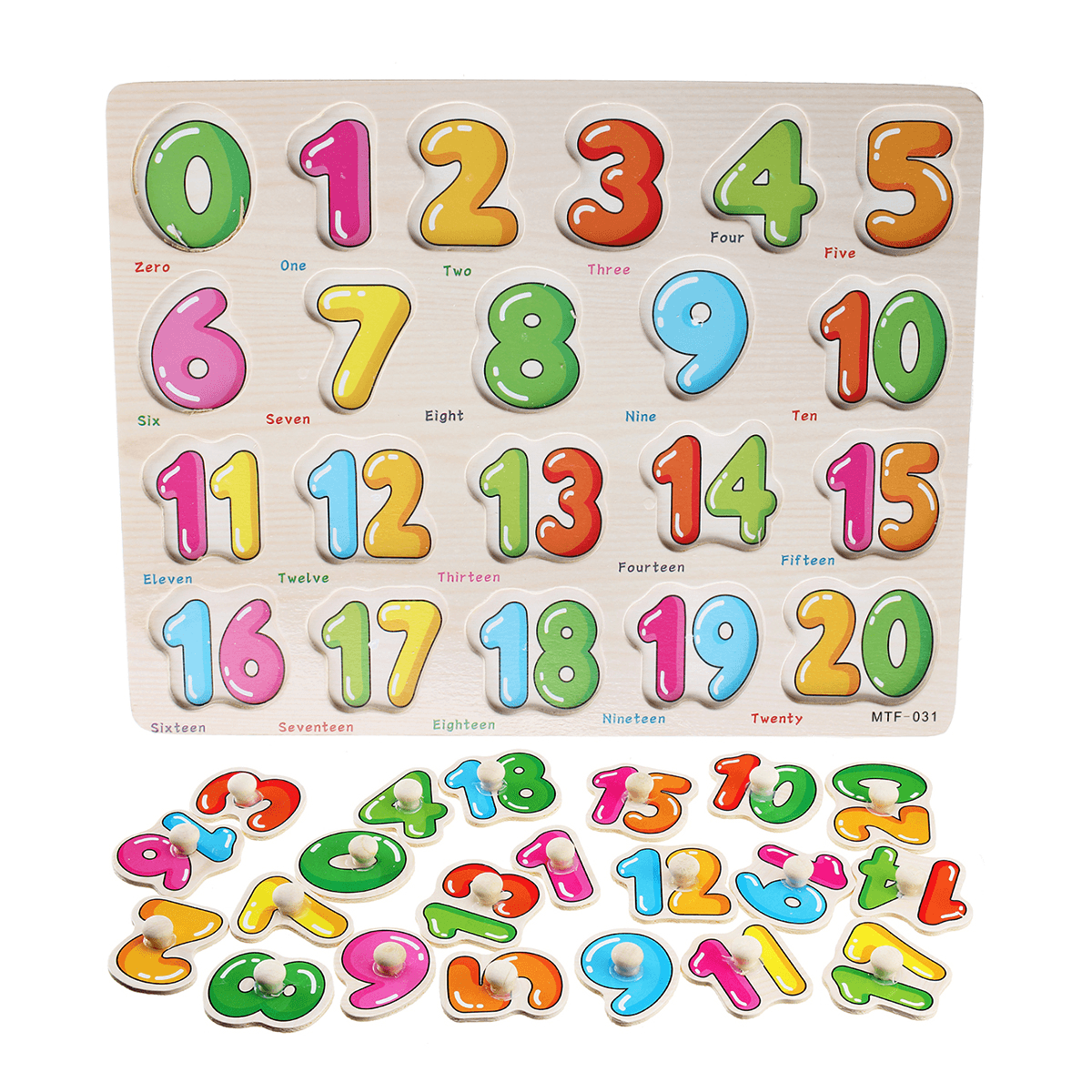 Buntes Holz-Alphabet/Mathe/Zahlen-Puzzle-Spielzeug, Intelligenz-Spielzeug für die frühe Bildung