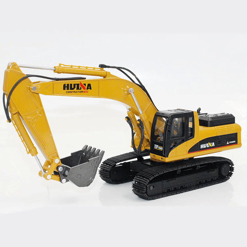 HUINA 1910 1:40 Static Alloy Excavator Model Diecast Model Metal Vehicles