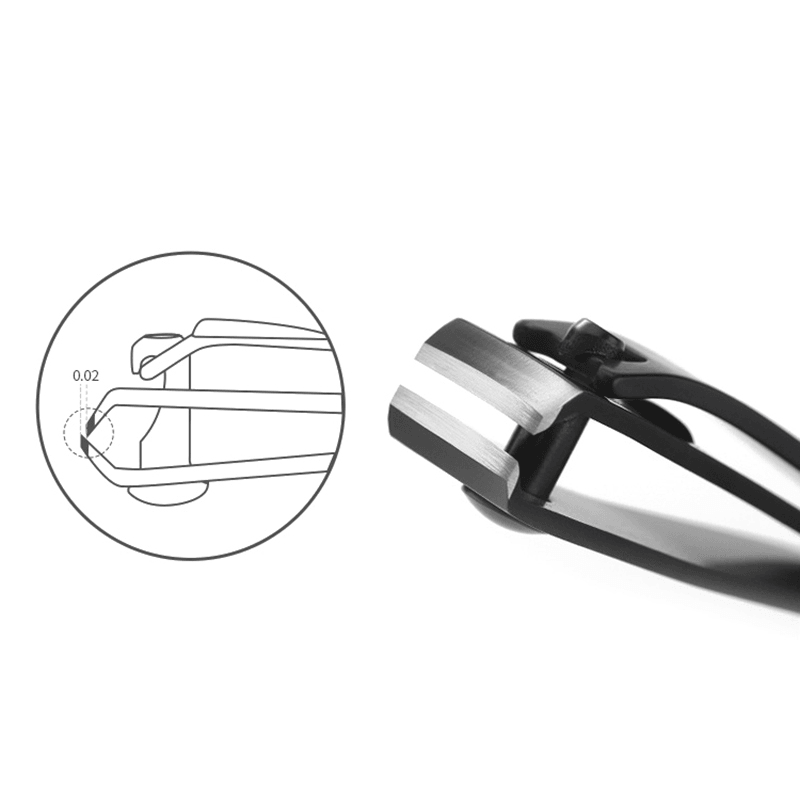 Stainless Steel Black Large Nail Clippers for Trimming Hands and Feet Nails Creative Nail Clipper