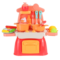 Multi-Stil Simulation Spray Wasser Mini Küche Kochen Rollenspiel Haus Puzzle Lernspielzeug Set mit Sound Lichteffekt für Kinder Geschenk