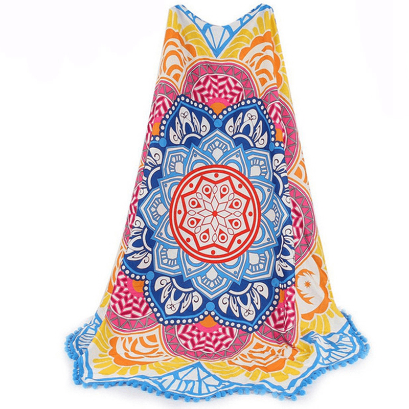 Honana WX-91 Bohemian Tapestry Totem Lotus Beach Towels Yoga Mat Camping Mattress Bikini Cover