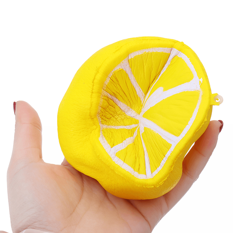 Squishy Half Lemon Soft Toy 10Cm Slow Rising with Original Packaging Birthday Festival Gift