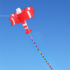 Colorful 3D Aircraft Kite with Handle and Line Good Flying Gift