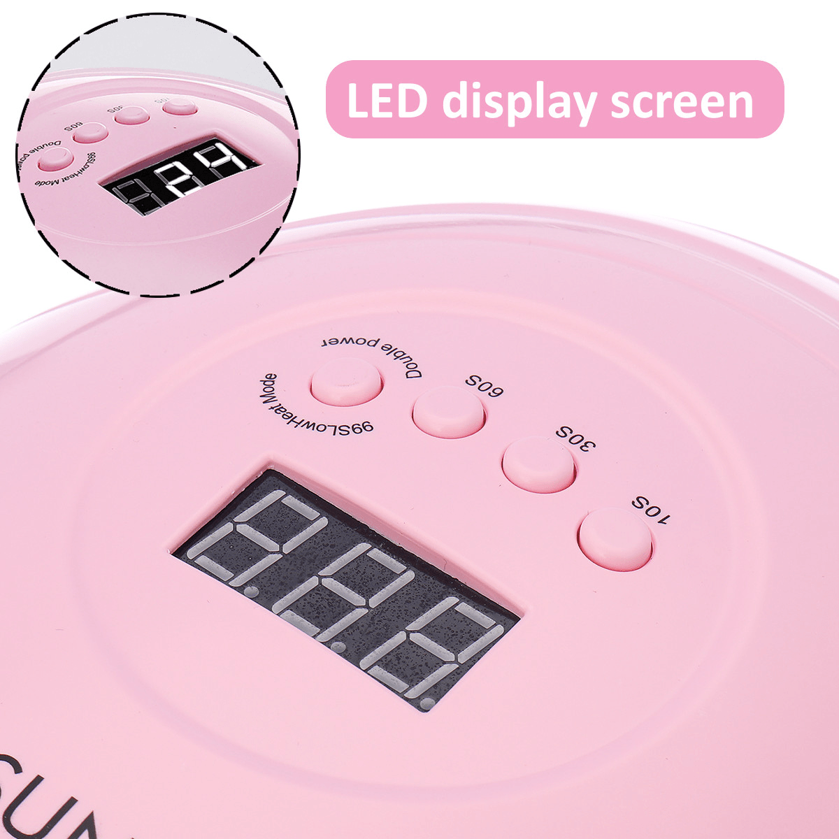 SUN19 80W LED Lamp Nail Dryer 36 Leds UV Lamp for Drying Gel LCD Display 10/30/60/99S Painless Sensor Manicure Nail Art Tools