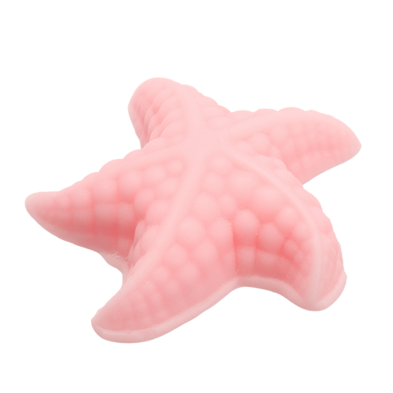 Pink White Starfish Mochi Squishy Squeeze Healing Toy Kawaii Collection Stress Reliever Gift Decor