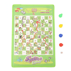 Snake Ladder Interesting Board Game Toy Set Portable Flying Chess Board Educational Kids Toys