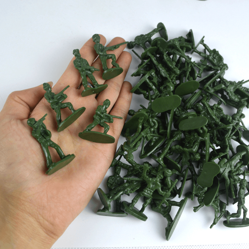 YC 998-3 100PCS 5Cm Soldat Armee Truppe Figur Schlacht Krieg DIY Szene Modell