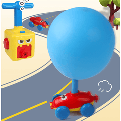 Luftbetriebenes Ballonauto für Kinder, Baby-Blasballon-Auto, pädagogisches Innenspielzeug