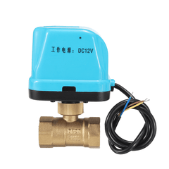 TMOK TK260 DC 12V 1/2" 3/4" 1" 1-1/4" Motorized Electric Brass Ball Valves 3 Wire Full Port Valve