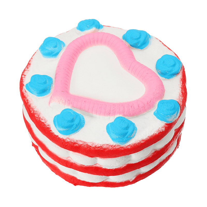 2PCS Jumbo Squishy Love Cake 12Cm Slow Rising Collection Gift Decor Toy