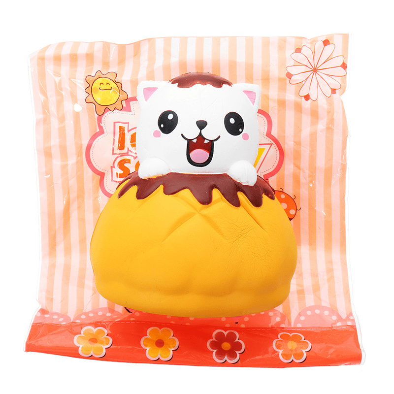 Leilei Squishy Jumbo Puff Cat Kitten Slow Rising Original Packaging Soft Collection Gift Decor Toy