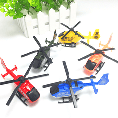 Simulation Mini Pullback Kunststoff Hubschrauber Dekoration Diecast Modell Spielzeug