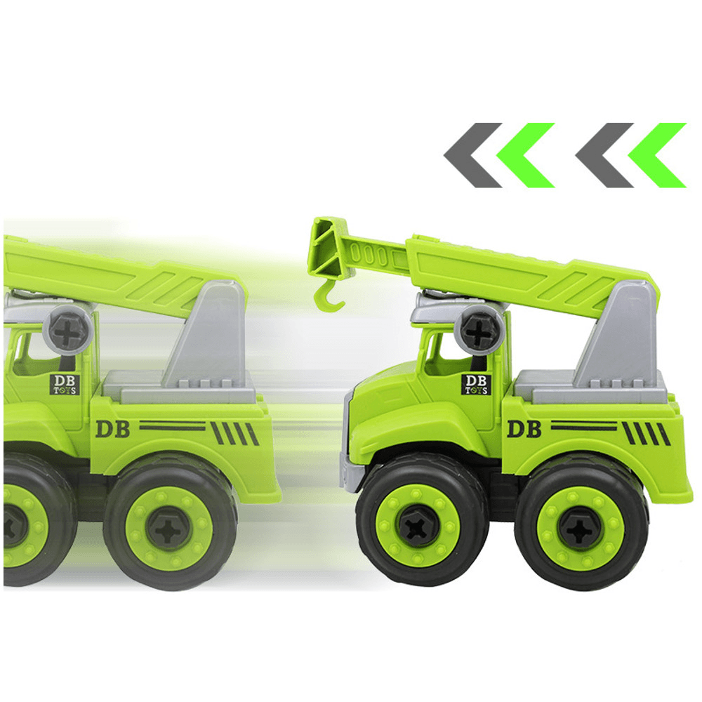 Sanitation Vehicle Assembly Set with Screwdriver Children Assembled Educational Toys