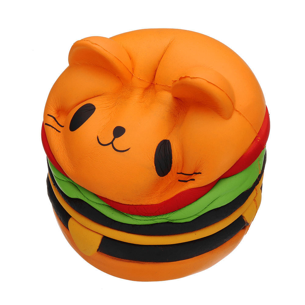 Sanqi Elan Huge Cat Burger Squishy 8.66'' Humongous Jumbo 22CM Soft Slow Rising with Packaging Gift Giant Toy