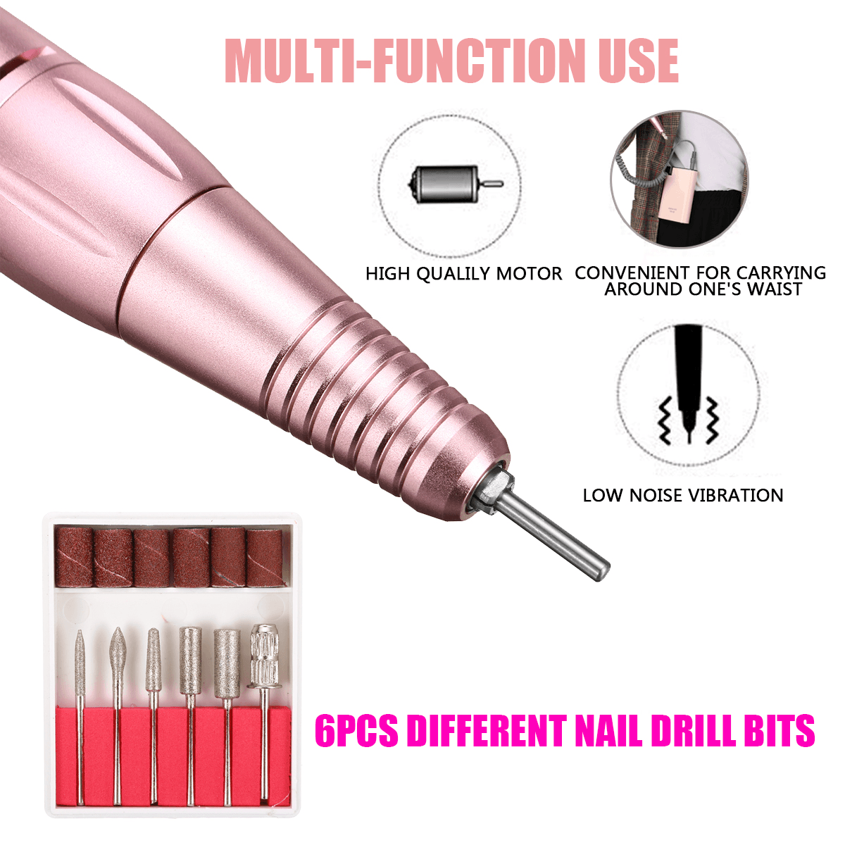 Charging 110 ~ 220V Wide Voltage Portable Nail Polisher