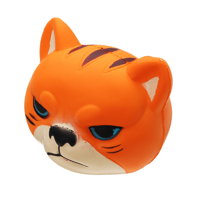 Tiger Squishy 8*7*6.5Cm Slow Rising with Packaging Collection Gift Soft Toy