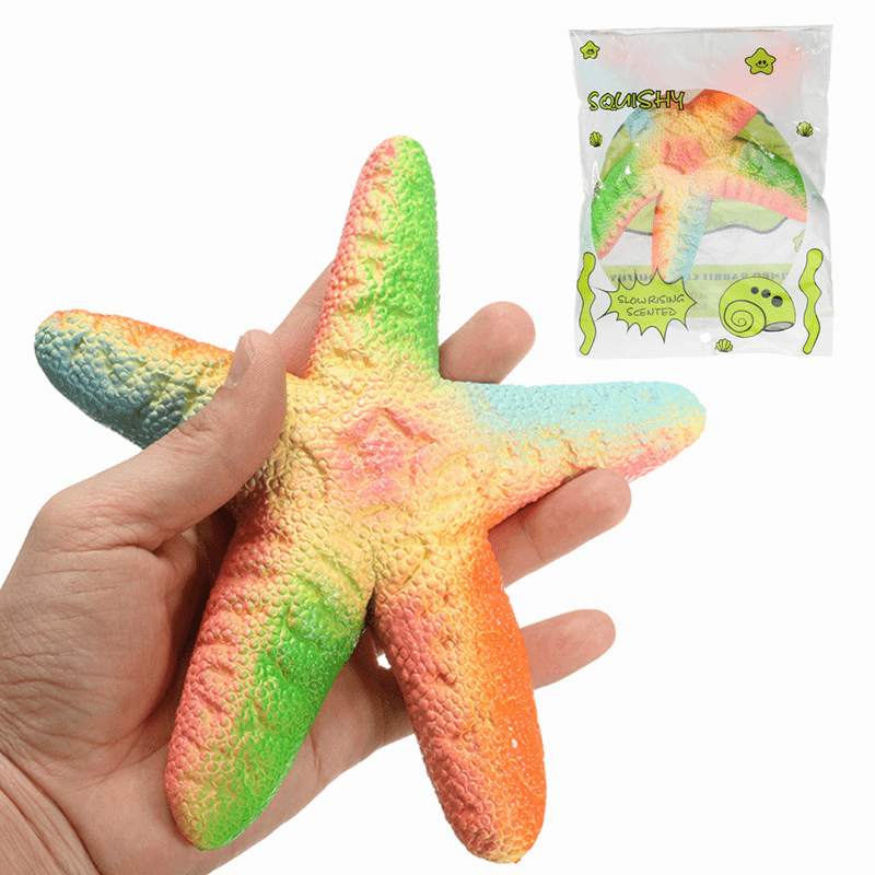 Xinda Squishy Starfish 14Cm Soft Slow Rising with Packaging Collection Gift Decor Toy